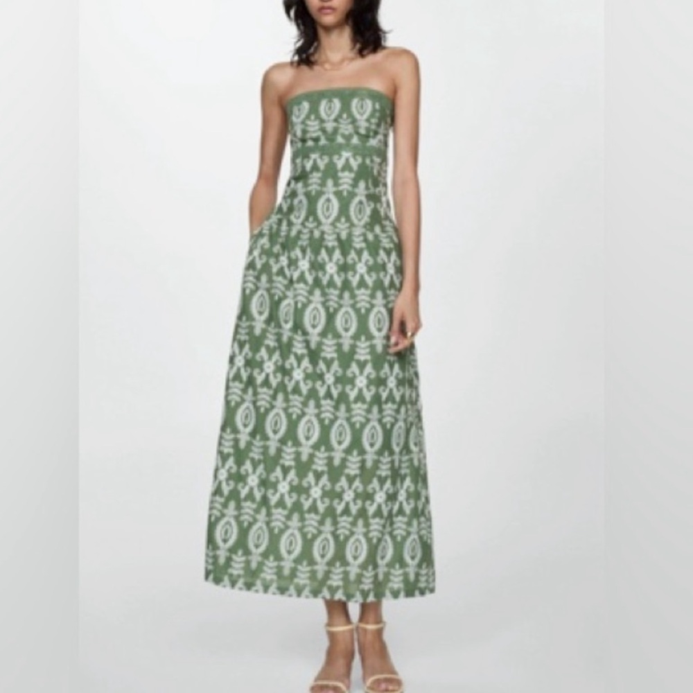 ISO MANGO Green embroidered dress!! Need a size 2 in any conditionn